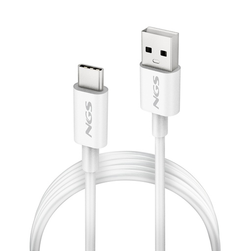 [NGS-ACCESORIOS-0335] ZYRO-AC cable USB USB 2.0 1 m USB A USB C Blanco