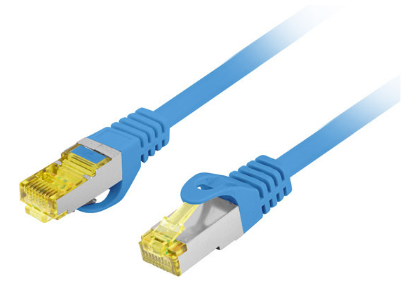 PCF6A-10CU-0100-B cable de red Azul 1 m Cat6a S/FTP (S-STP)