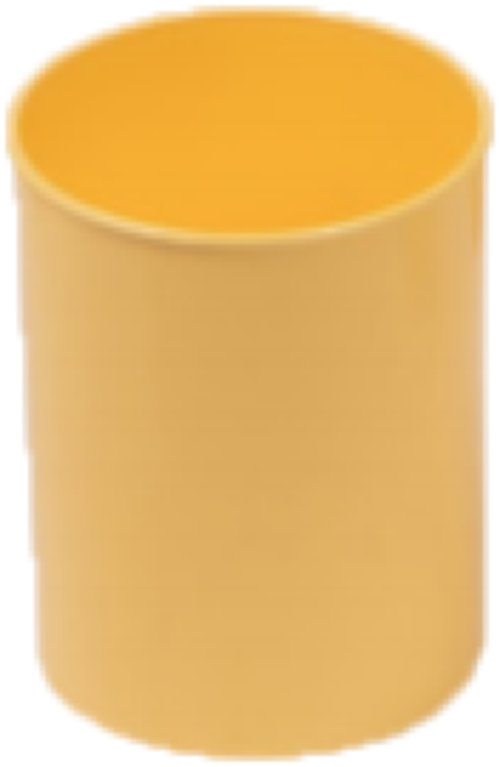 [206-35] CUBILETE DE PLASTICO OPACO PASTEL AMARILLO