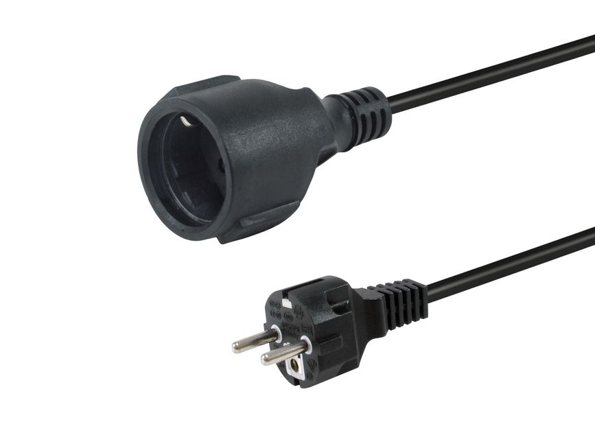 112182 cable de transmisión Negro 5 m CEE7/7 CEE7/3