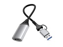 133498 Adaptador gráfico USB 1920 x 1080 Pixeles Gris