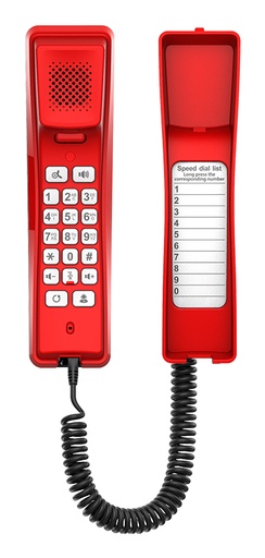 [H2U-R] H2U-R teléfono IP Rojo 2 líneas