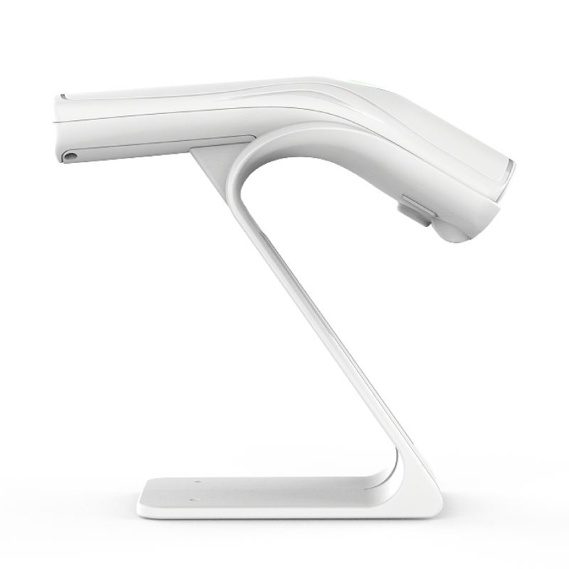 Lector código barras 2D USB botón blanco
