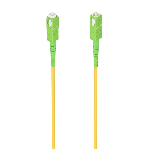 [A152-0979] Cable Fibra Óptica Latiguillo G657A2 3.0 9/125 SMF Simplex CPR DCA LSZH, SC/APC-SC/APC, Amarillo, 1.0m