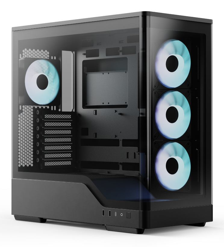 P500A-BK Midi Tower Negro