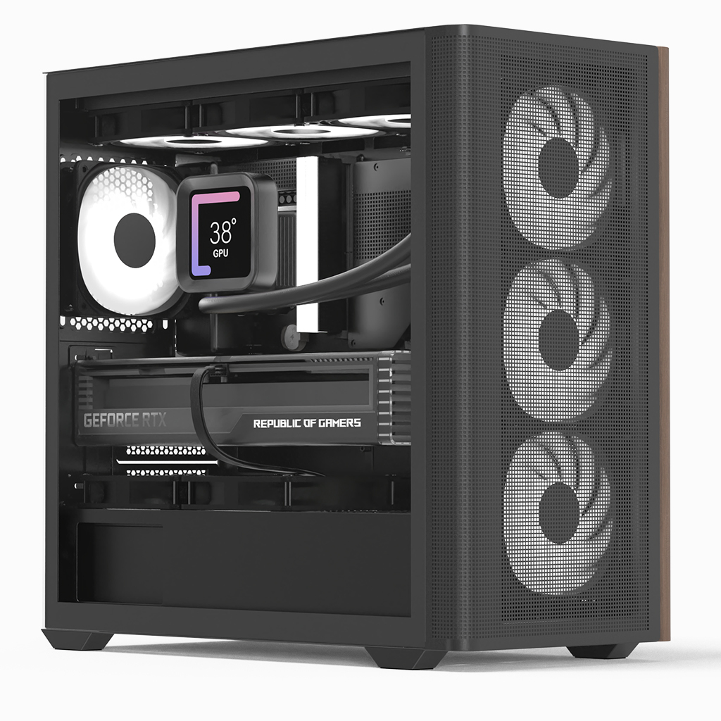 D301A Mini Tower Negro, Madera