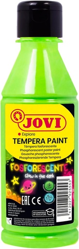 [51917] BOTELLA TEMPERA FOSFORESCENTE VERDE 250ML