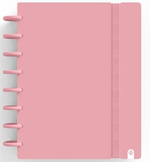 CUADERNO INGENIOX A5 80H HORIZONTAL ROSA PASTEL