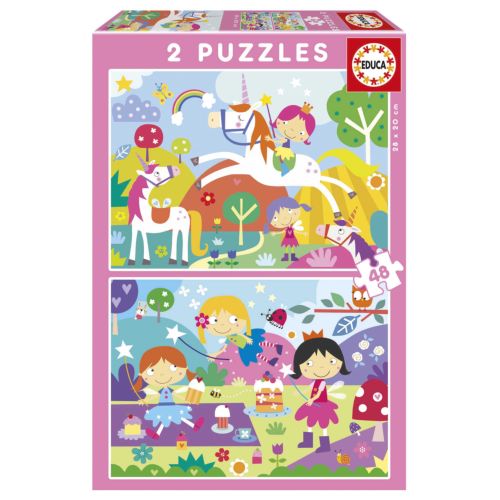 PUZZLE 2X48 PIEZAS MUNDO DE FANTASIA