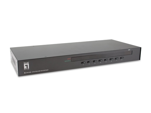 [KVM-3208] KVM-3208 interruptor KVM Montaje en rack Negro