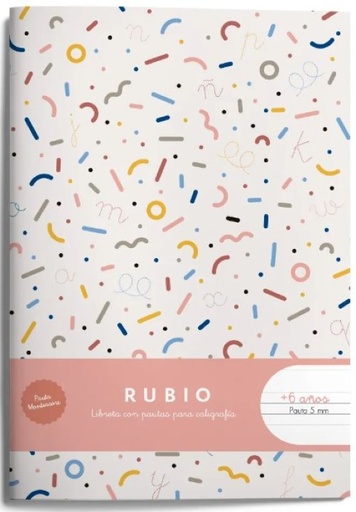 Libreta a5 44h 80g. pauta montessori 5mm. con margen