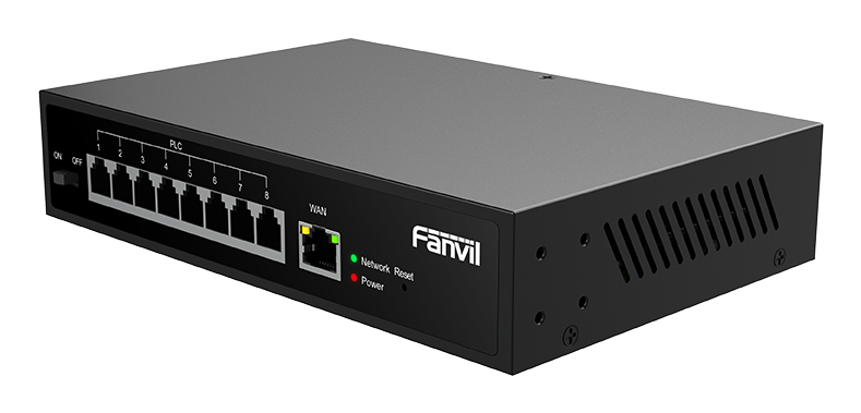 PN8 switch No administrado Fast Ethernet (10/100) Negro