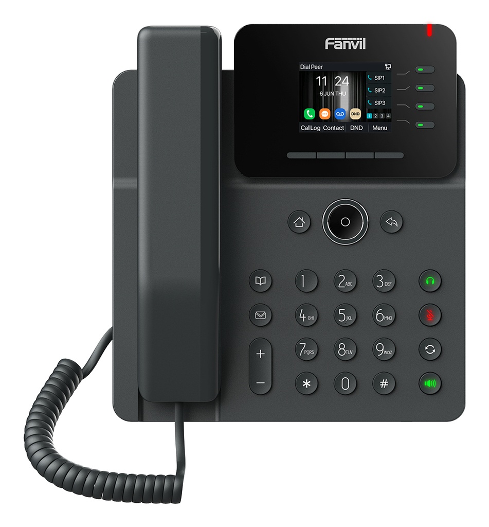 [V61W] V61W teléfono IP Negro 4 líneas LCD Wifi