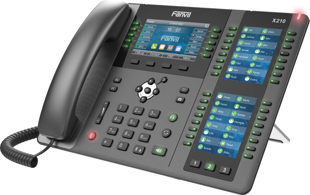 [X210 V2] X210 V2 teléfono IP Negro 20 líneas LCD