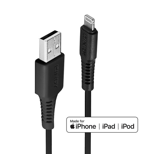 [31322] 31322 cable de conector Lightning 3 m Negro