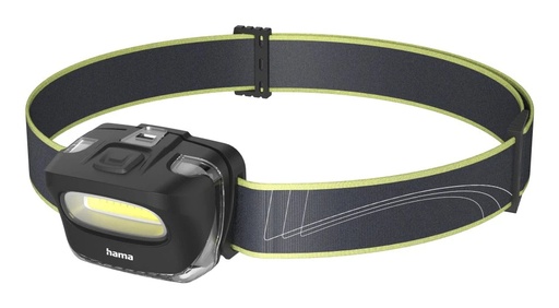 [00228614] HL110 Negro, Azul, Amarillo Linterna con cinta para cabeza COB LED