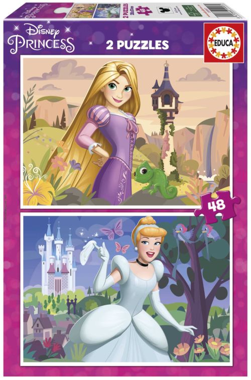 PUZZLE 2X48 PIEZAS PRINCESAS DISNEY