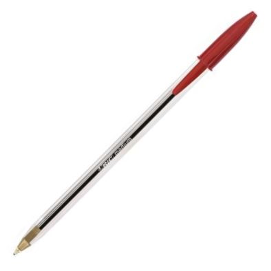 C/50 boligrafo bic cristal rojo