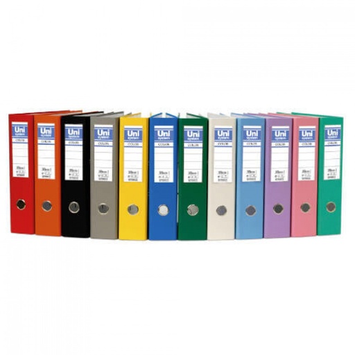 [17279860] ARCHIVADOR Fº PALANCA 65MM CARTON FORRADO PLASTICO AMARILLO