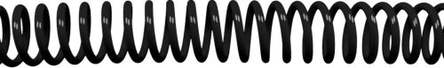 C/25 ESPIRAL PLASTICA NEGRO 8MM PASO 5:1