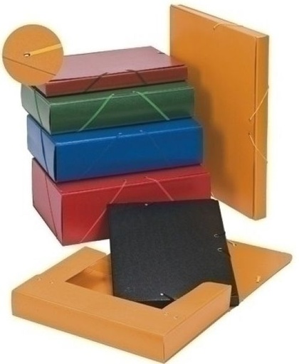 [373BM32] CARPETA PROYECTOS CARTON FORRADO L.3 CM ROJO