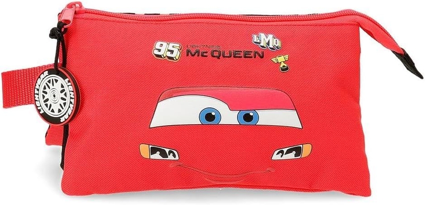 PORTATODOS TRIPLE CARS MCQUEEN RED DISNEY