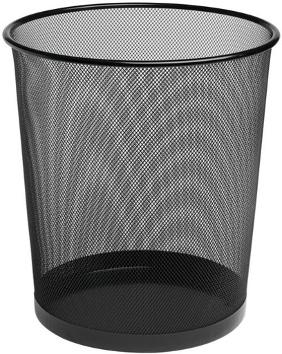 [324518] PAPELERA METALICA DE REJILLA 21X27,5 12 LITROS NEGRO