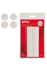 [13659] BLISTER 12 PUNTOS VELCRO 19MM BLANCO