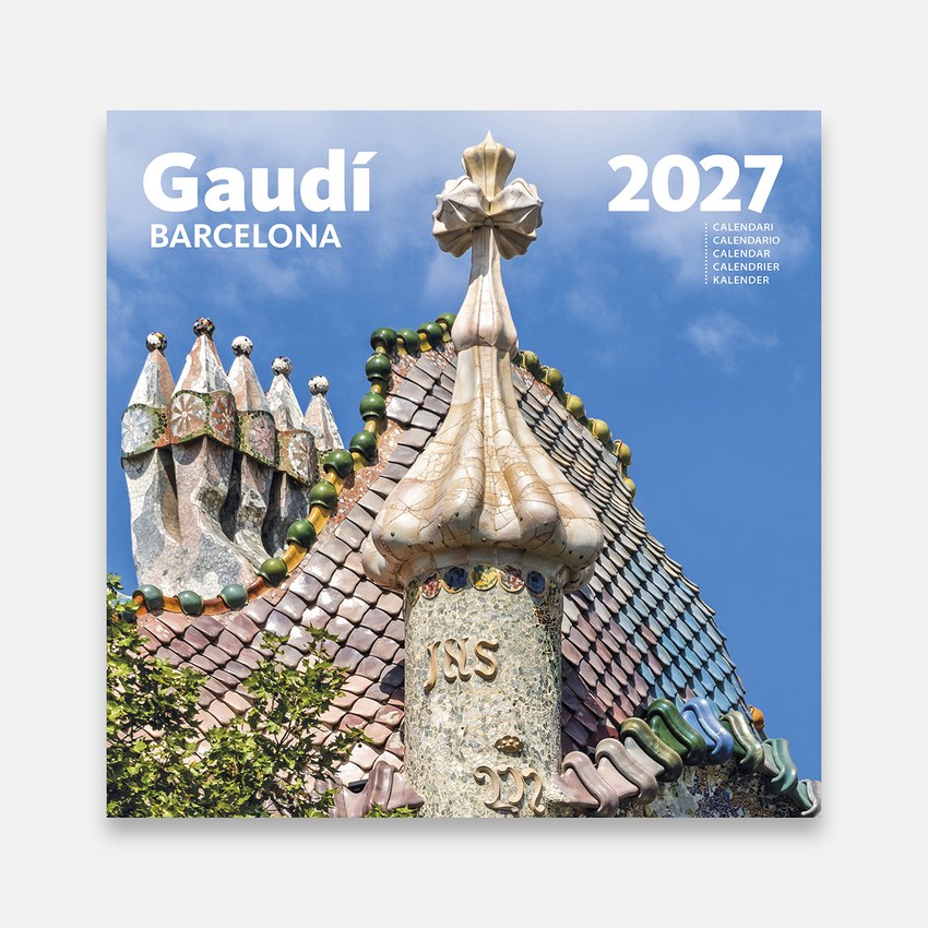 Cal. 2027 Pared(16x16cm)Gaudí-1A(Batlló)