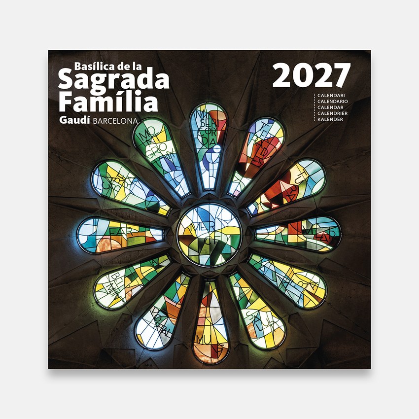 Cal. 2027 Pared (16x16cm)S.Familia (Vitralls)