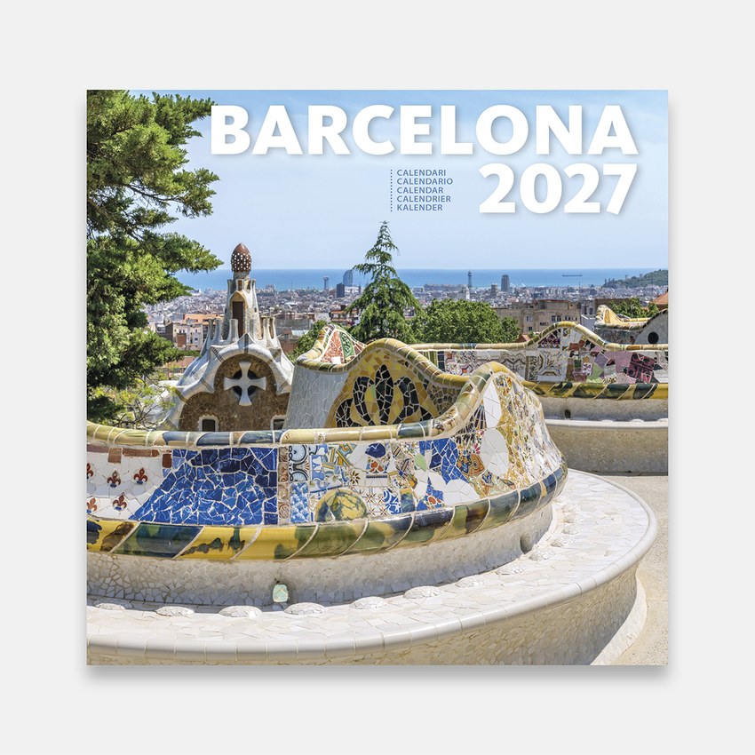 Cal. 2027 Pared(16x16cm)Barcelona-2 (Park Güell)