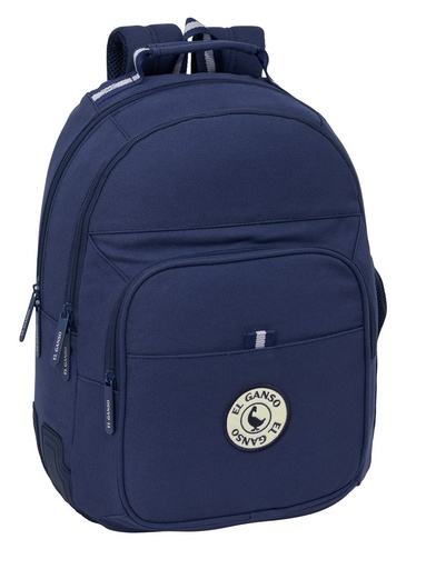 MOCHILA DOBLE ADAPTABLE A CARRO EL GANSO JEANS 32x42x15cm
