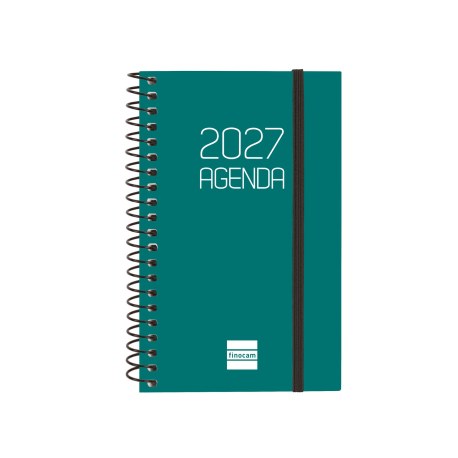 AGENDA ANUAL OPAQUE E3 SEMANA VISTA HORIZONTAL 2027 VERDE