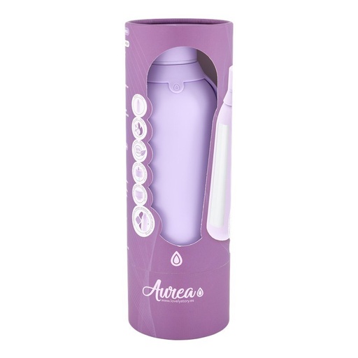 Botella lisa interior ceramico con 2 tapones 500ml lila