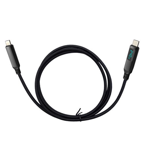 [TB4CBL150CMPRO] Thunderbolt 4/USB4 Class Pro Cable 240W with LCD (40 Gbps, 150 cm)